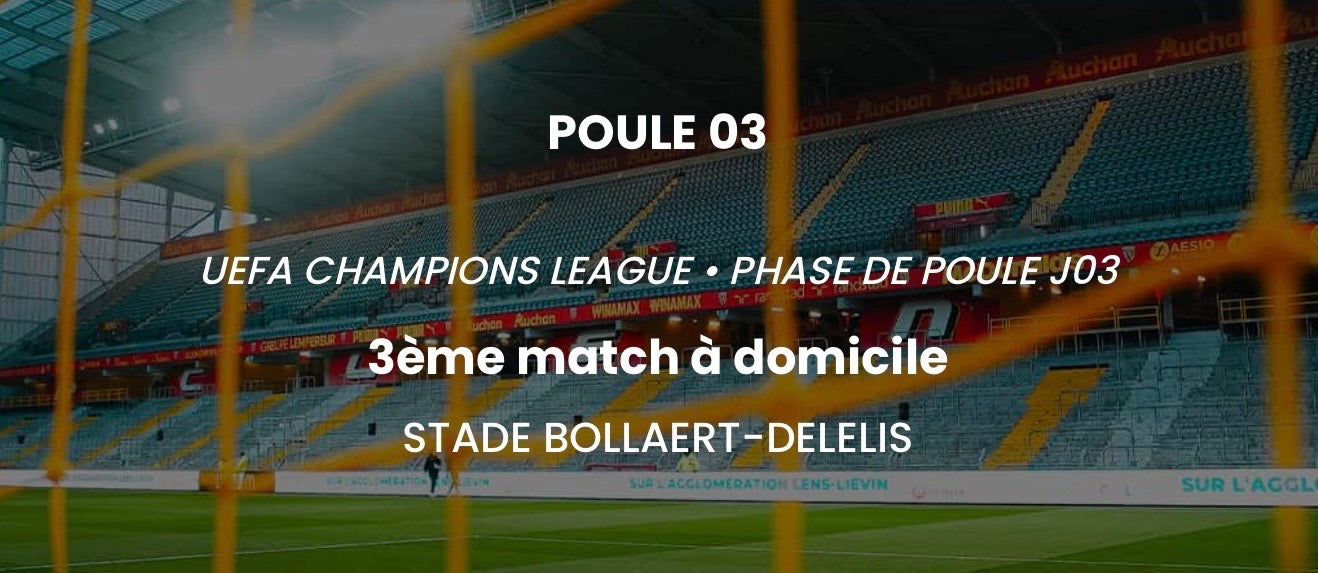 UEFA CHAMPIONS LEAGUE • PHASE DE POULE J03